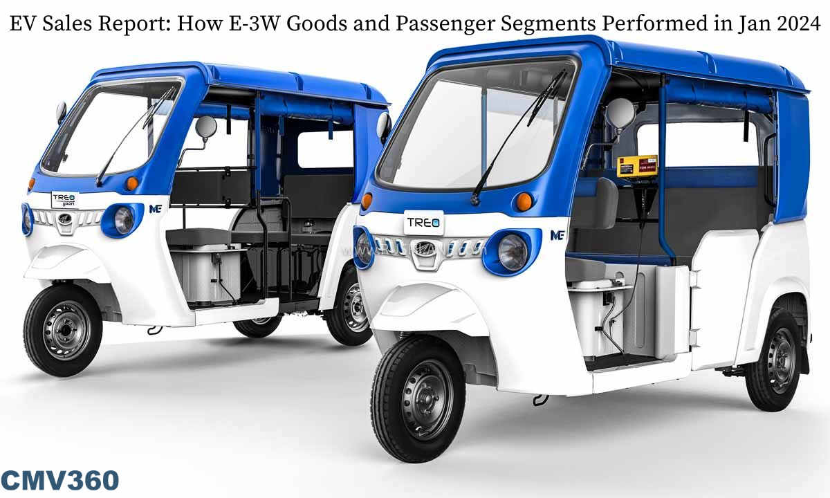 EV Sales Report: How E-3W Goods and Passenger Segments Performed in Jan 2024