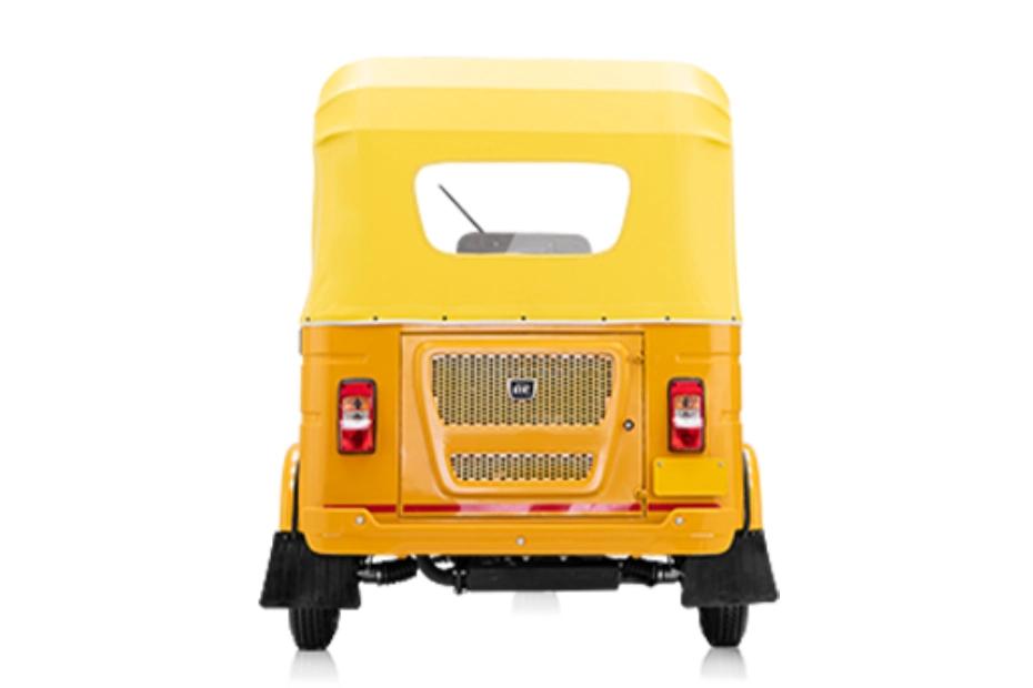 Bajaj RE Golden Yellow Rear View