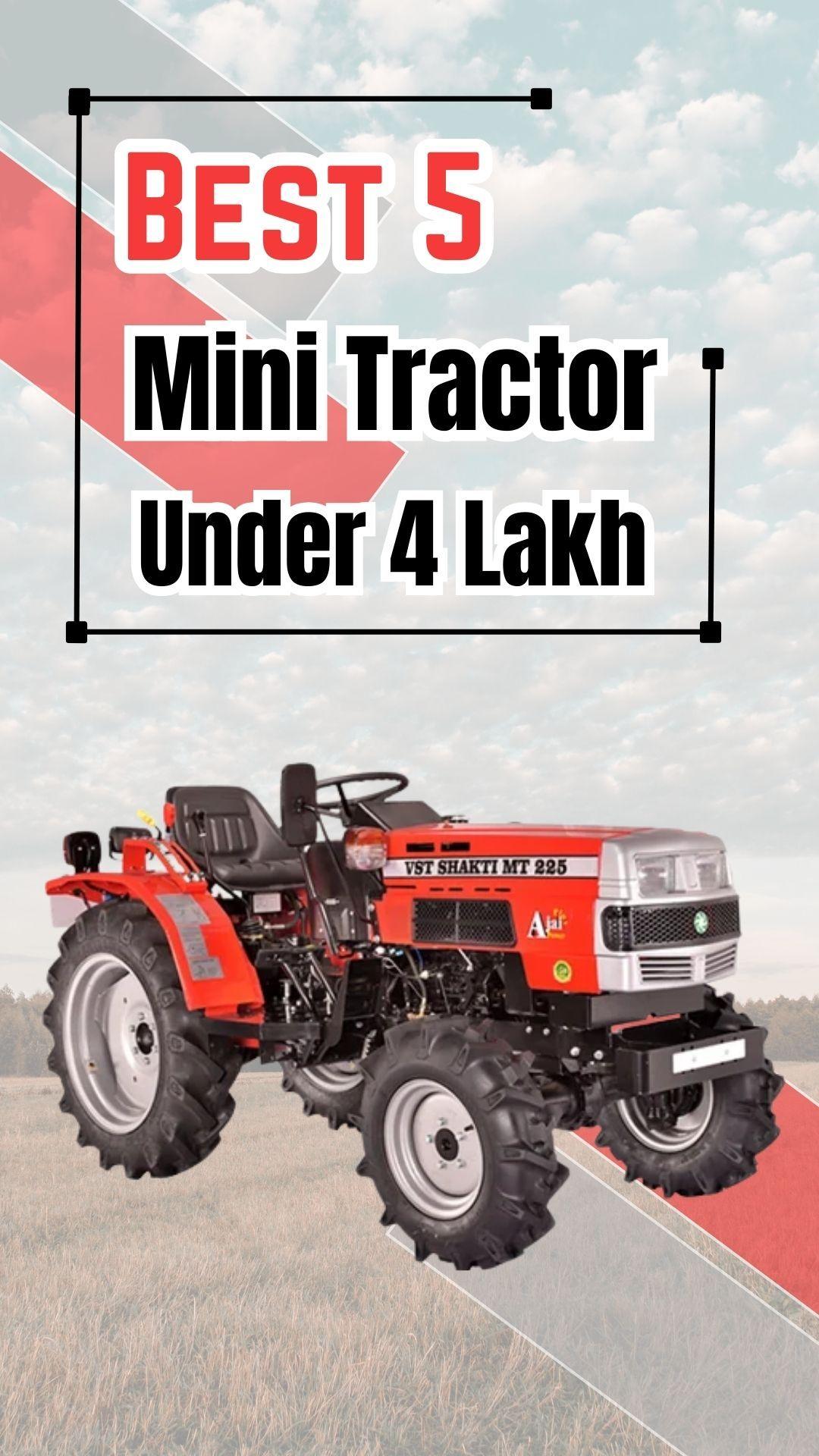Best 5 Mini Tractor Under 4 Lakh
