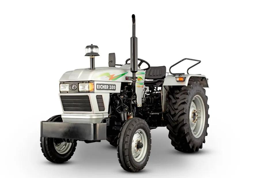 Eicher 380 tractor in silver color