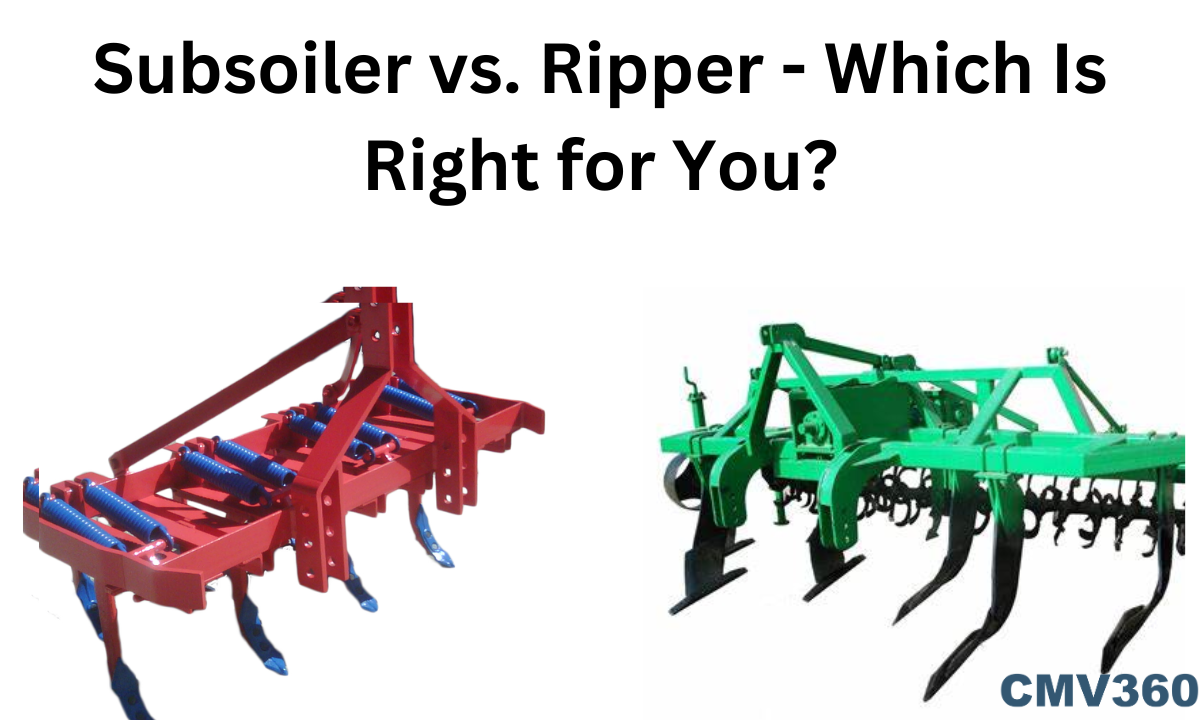  major difference between ripper and subsoiler   