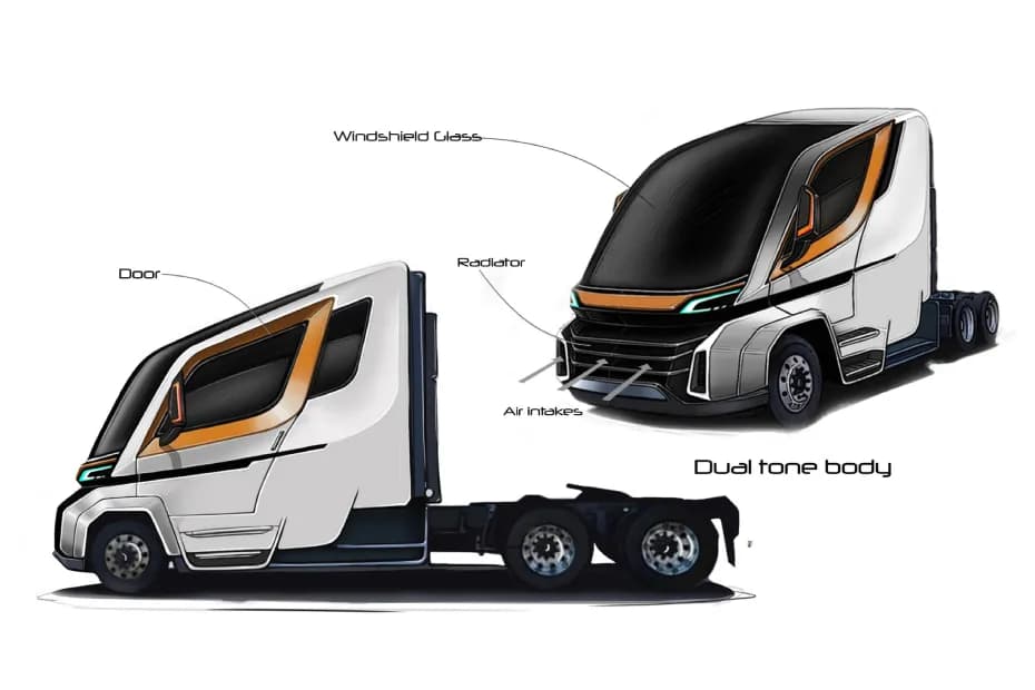 Triton EV Semi Truck Exterior Image
