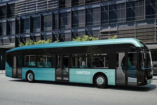 Switch Mobility e1 electric bus right side view