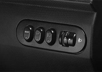 Gear shift advisor with eco switch for higher efficiency and savings