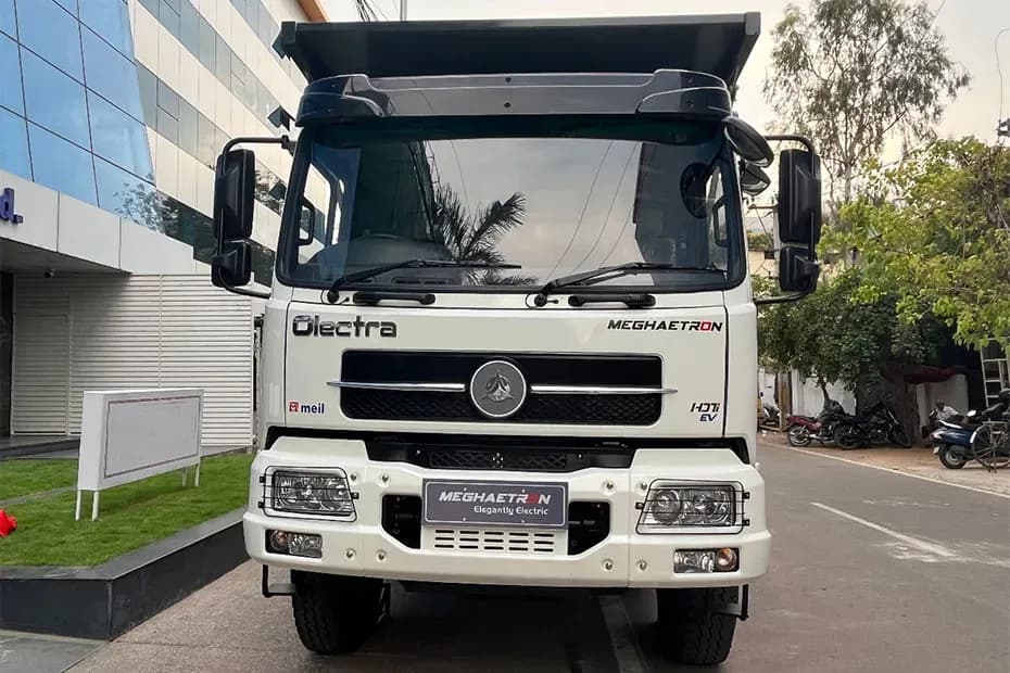 Olectra Meghaetron Electric Tipper Front Side