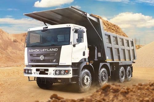 Ashok Leyland 3532 Tipper 8x4 Left Front Three Quarter