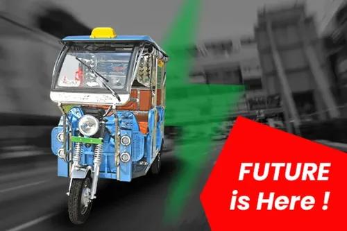 Udaan Premium E-Rickshaw Sky Blue Color