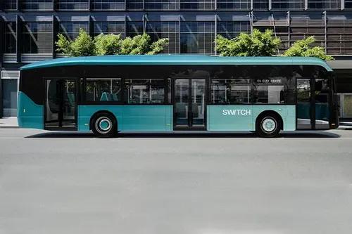 Switch Mobility e1 electric bus side view