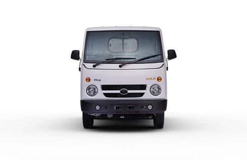 Tata ACE Gold straight front view - headlights grille design mini truck India 2026