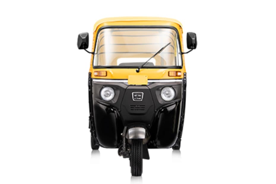 Bajaj RE Black Yellow Front View