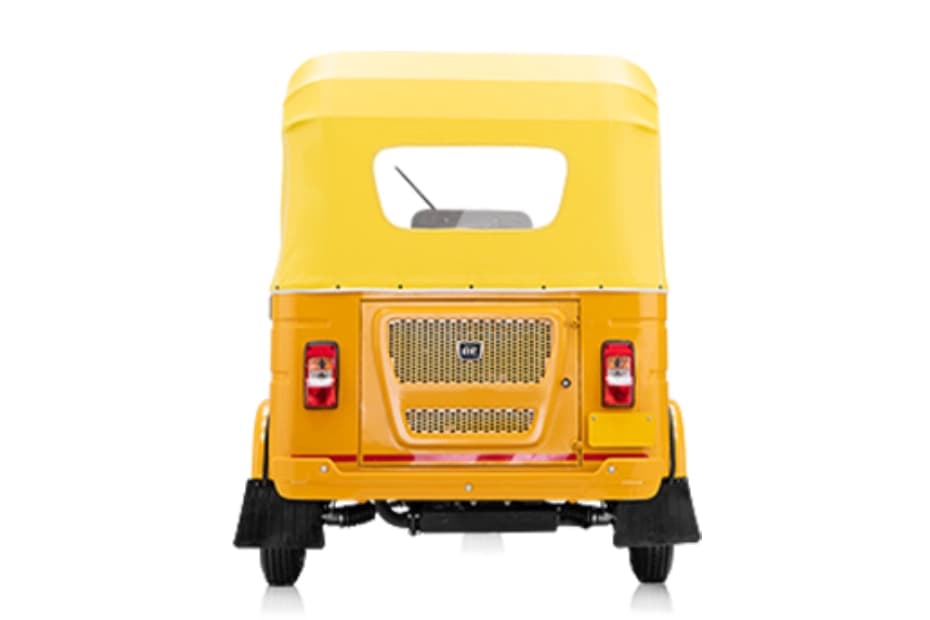 Bajaj RE Golden Yellow Rear View