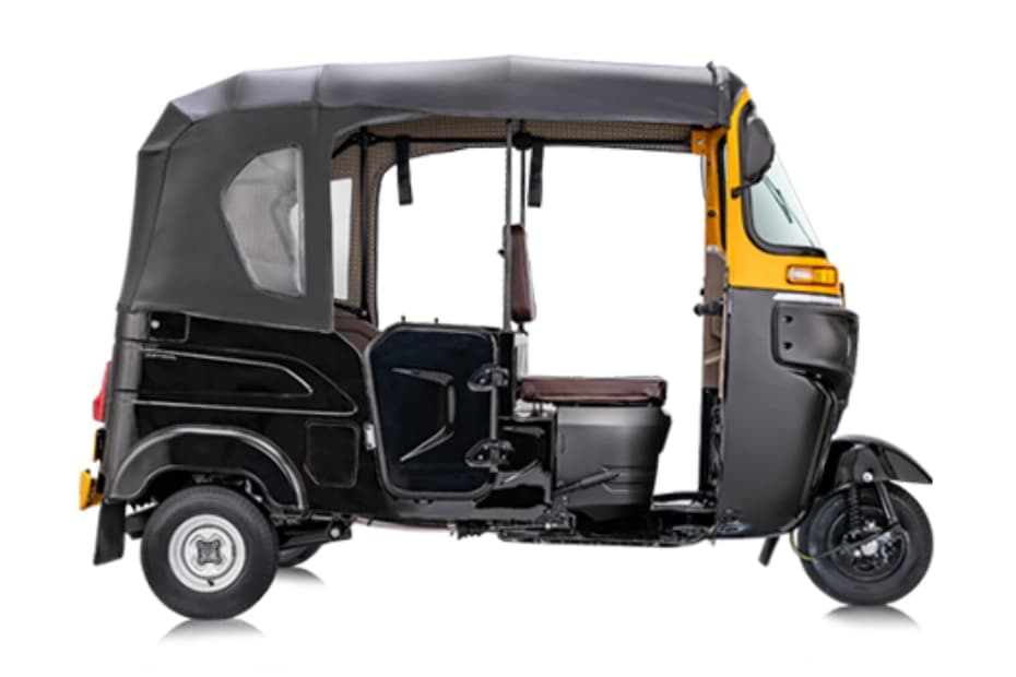 Bajaj RE Black Yellow Right Side View