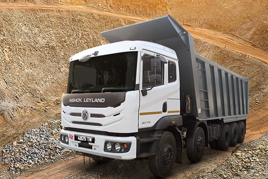 Ashok Leyland 4825 Tipper White Colour