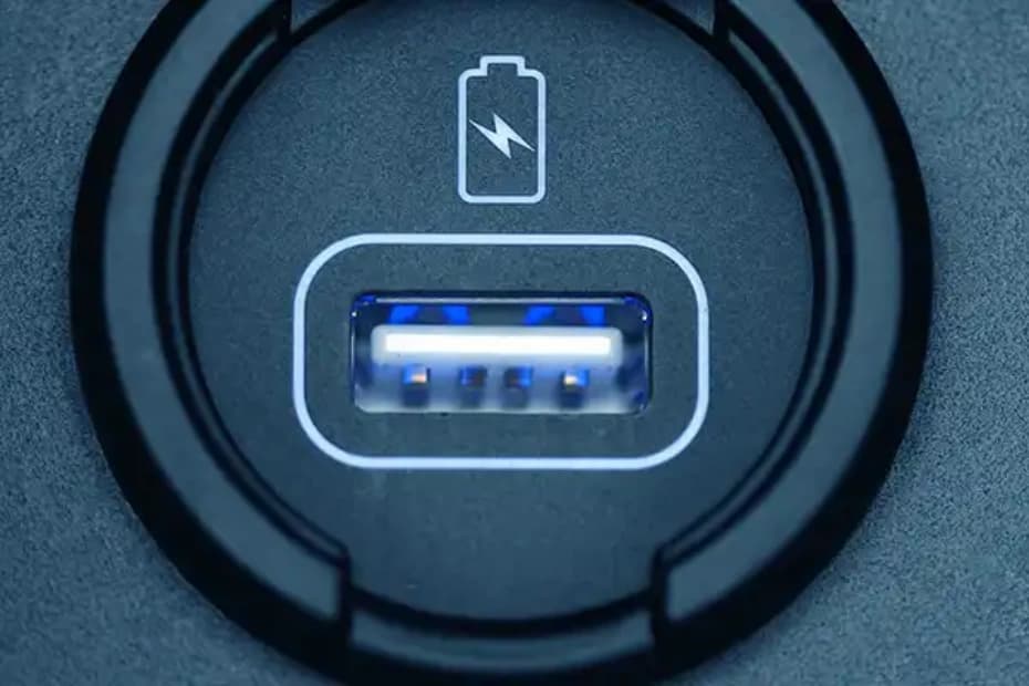 Montra Electric Eviator USB Charging Ports