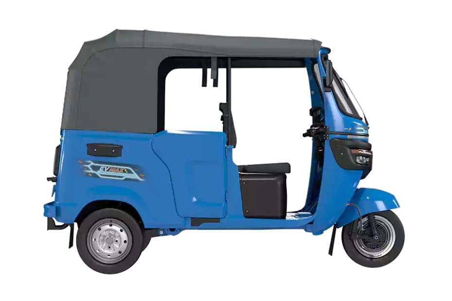 TVS King EV Max Neptune Blue Right Side View