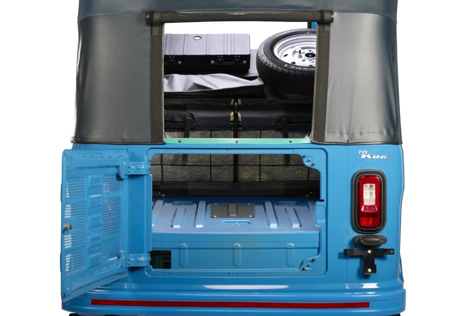 TVS King EV Max Openable Rear Boot