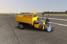 SN Solar Energy Battery Operated E Rickshaw Loader