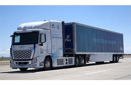 Hyundai Motor Company and Plus Unveil First Level 4 Autonomous Hydrogen Fuel Cell Truck 