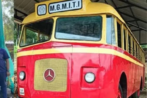 KSRTC’s Classic 1962 Mercedes-Benz Bus Revived After Four Decades