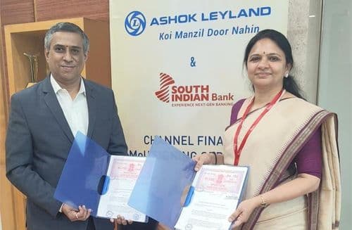 ashok Leyland Inks MoU with South Indian Bank