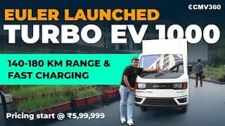 Euler Motors Launches Turbo EV 1000: India’s 1-Tonne Electric Mini Truck from Rs 5.99 Lakh