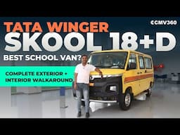 MIND-BLOWING Features of the Tata Winger Skool Bus Full Walk around review.