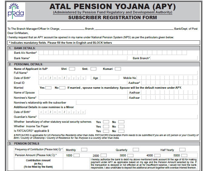 APY Form