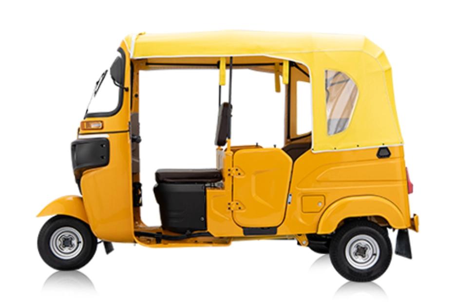 Bajaj RE Golden Yellow Left Side View Bajaj RE Golden Yellow Left Side View
