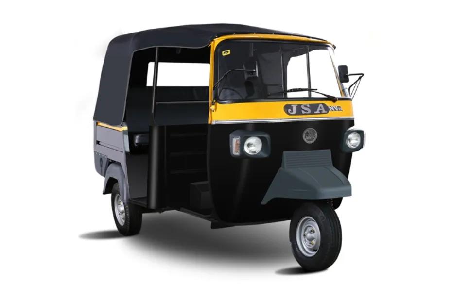 JSA NV Passenger Auto Rickshaw Black & Yellow Color JSA NV Passenger Auto Rickshaw Black & Yellow Color
