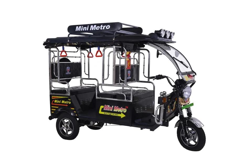 Mini Metro Gold SS Battery Operated E Rickshaw Black Color Mini Metro Gold SS Battery Operated E Rickshaw Black Color