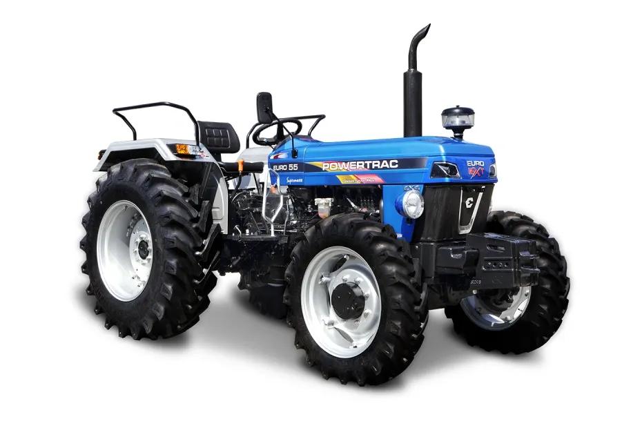 Powertrac Euro 55 Next 4WD Blue Color Powertrac Euro 55 Next 4WD Blue Color