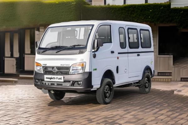 Tata Magic Express Bi Fuel (CNG) Left Front Three Quarter Tata Magic Express Bi Fuel (CNG) Left Front Three Quarter