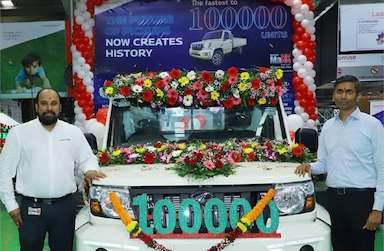 Mahindra's Bolero MaXX Pik-Up Range Hits 100,000 Production Milestone