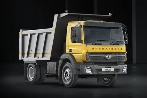 BharatBenz 1926C Tipper Yellow & Grey Color BharatBenz 1926C Tipper Yellow & Grey Color