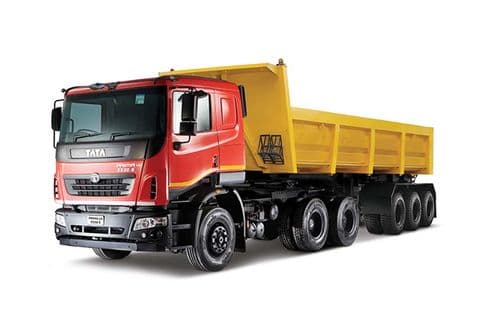 Tata Prima 5530.S Red & Yellow Colour Tata Prima 5530.S Red & Yellow Colour