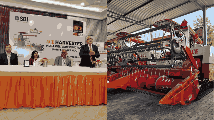ACE & SBI Collaborates, ‘Ace Ultra’ Harvesters Distributed among Farmers in UP