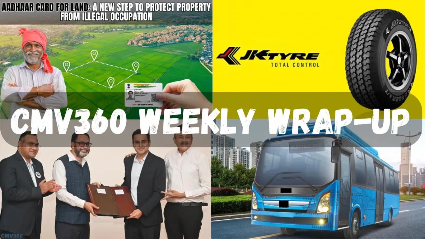 CMV360 Weekly Wrap-Up | 20th Jan – 25th Jan 2025: Tata Motors’ Road Safety App, Nagpur’s Trolley-Electric Bus, Bharat Mobility Expo Updates, and More