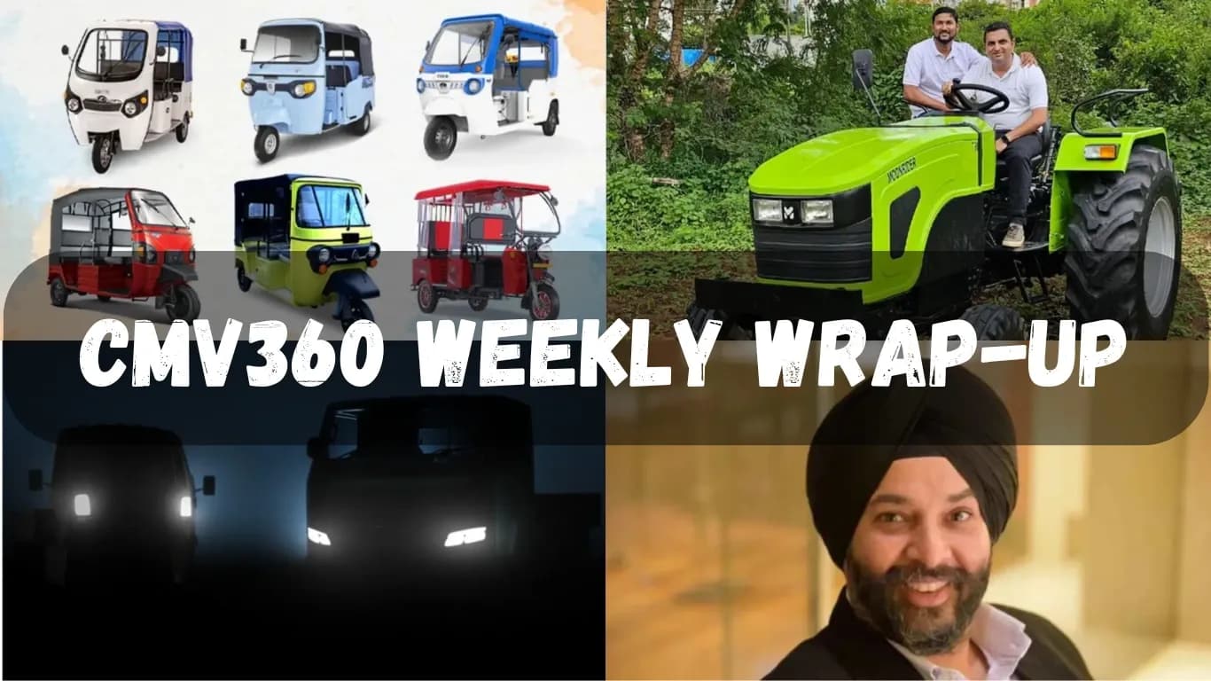 CMV360 Weekly Wrap-Up | 6th Jan 2025 – 10th Jan 2025: FADA Sales Report, Tractor Sales Rise, Gaganjot Singh Joins Swaraj as CEO, EV Innovations, EKA Mobility's Launch, Montra Electric's Developments, & More