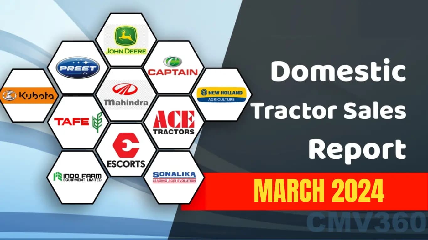 Domestic Tractor Sales Declined by 22.67% in March 2024: 63,755 Units Sold