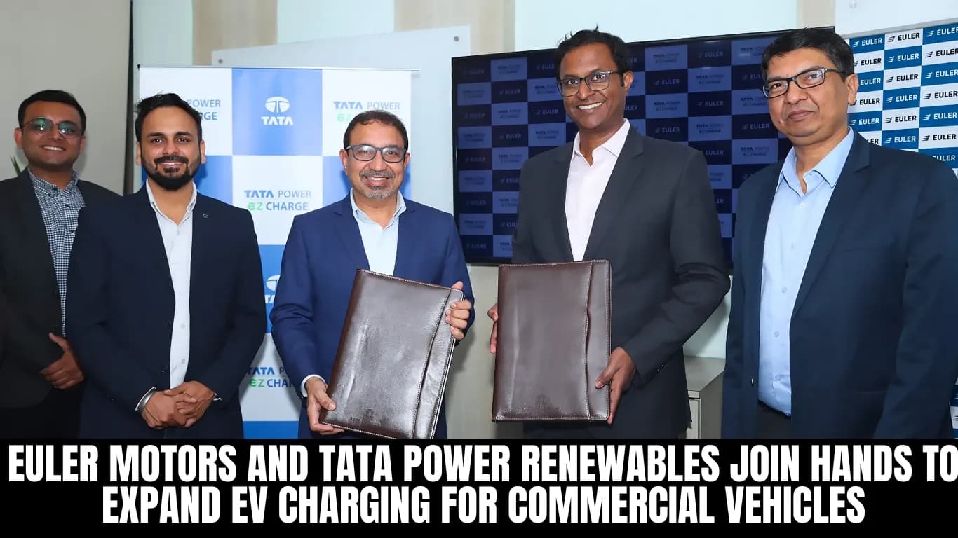 Euler Motors and Tata Power Renewables Join Hands to Expand EV Charging for Commercial Vehicles