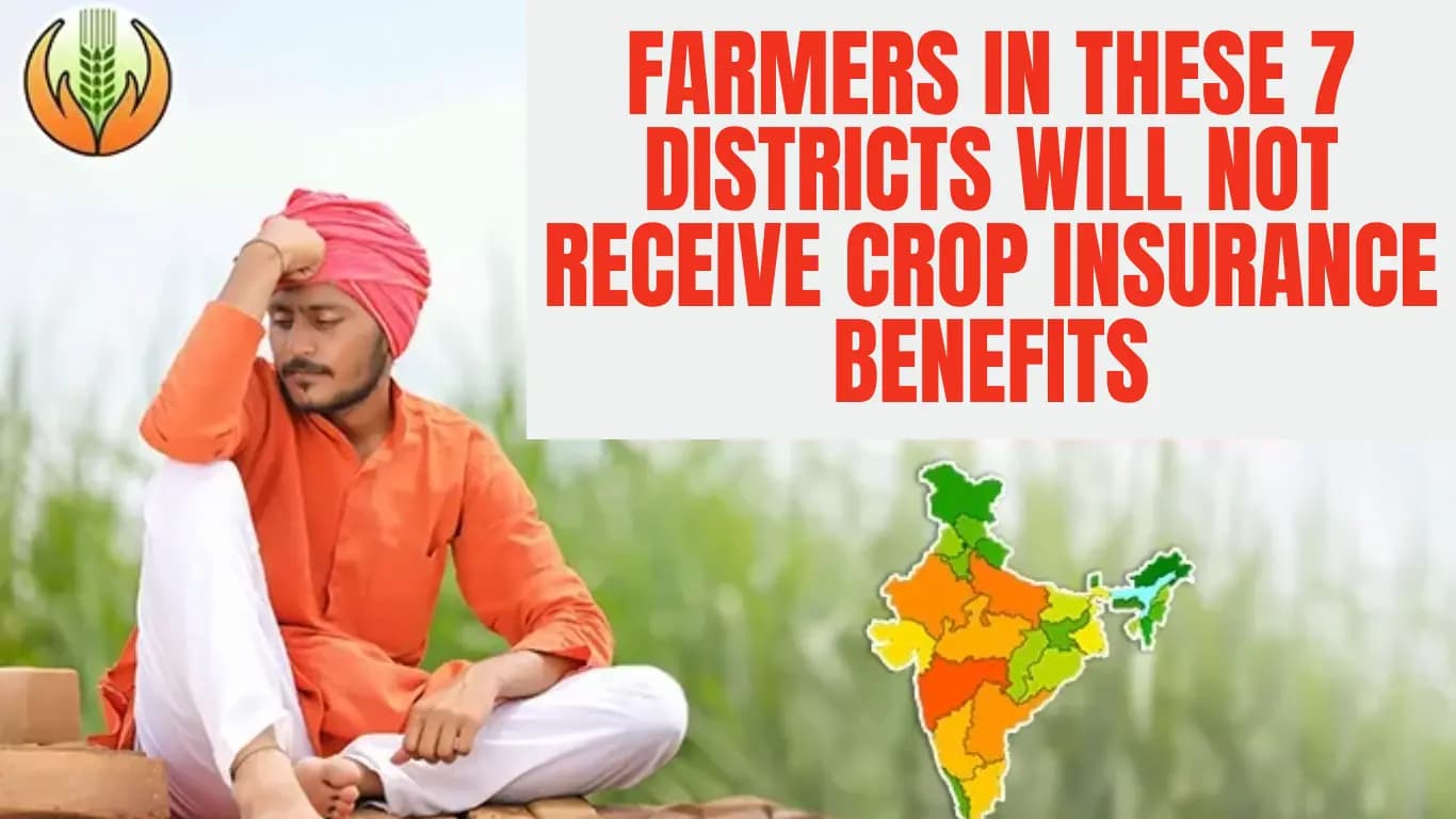 Farmers in These 7 Districts Will not Receive Crop Insurance Benefits