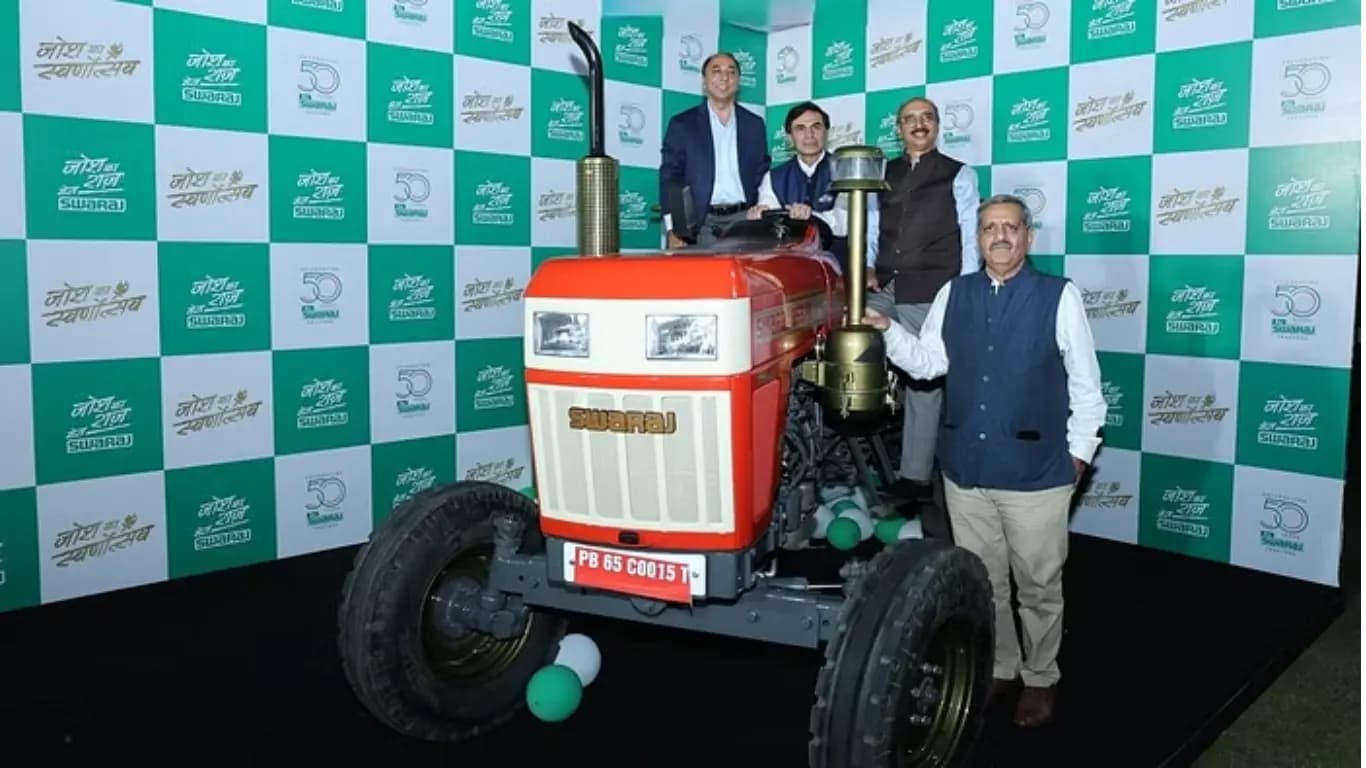 Swaraj Celebrates Golden Jubilee with Unveiling of Limited-Edition Tractor