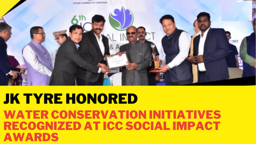 జేకే టైర్ సత్కరించారు: ఐసీసీ సోషల్ ఇంపాక్ట్ అవార్డుల్లో గుర్తింపు పొందిన జల పరిరక్షణ కార్యక్రమాలు జేకే టైర్ సత్కరించారు: ఐసీసీ సోషల్ ఇంపాక్ట్ అవార్డుల్లో గుర్తింపు పొందిన జల పరిరక్షణ కార్యక్రమాలు