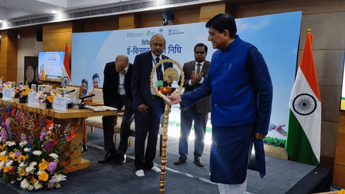 'விக்ஸிட் பாரத்' க்காக இந்திய விவசாயத்தை டிஜிட்டல் ரீதியாக மாற்றும் 'இ-கிசான் உபாஜ் நிதி' பியூஷ் கோயல் வெளியிட்டார் Piyush Goyal unveils 'e-Kisan Upaj Nidhi,' digitally transforming Indian agriculture for 'Viksit Bharat'