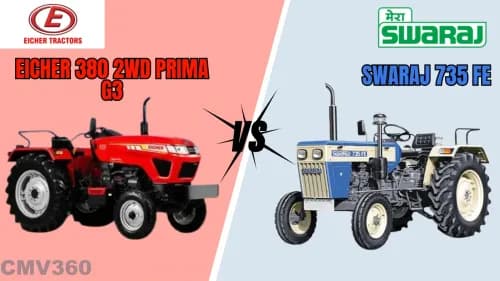 Swaraj 735 FE Vs Eicher 380 2WD Prima G3: Detailed Comparison Swaraj 735 FE Vs Eicher 380 2WD Prima G3: Detailed Comparison