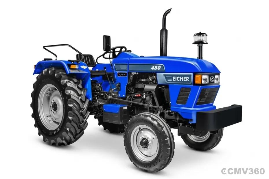 Eicher 480 2WD tractor in blue color Eicher 480 2WD tractor in blue color