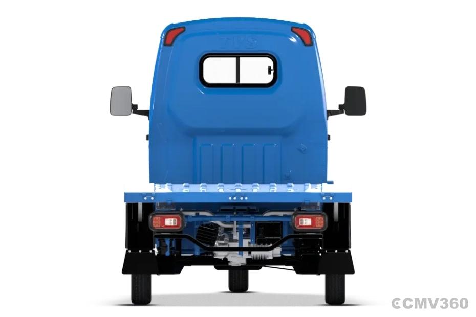 TVS King Kargo HD EV Neptune Blue Platform Rear View TVS King Kargo HD EV Neptune Blue Platform Rear View