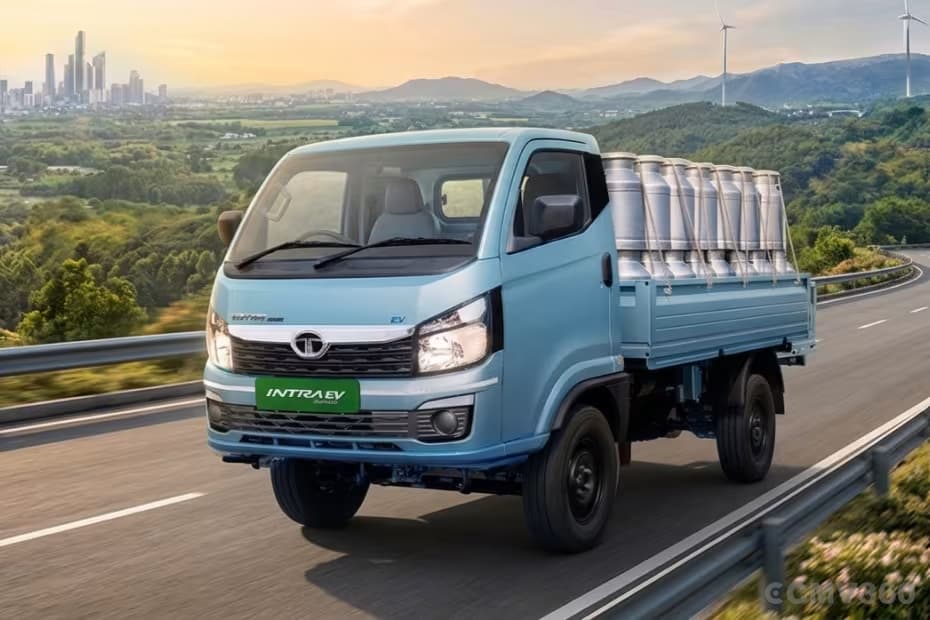 Tata Intra EV Pickup Left Front Three Quarter Tata Intra EV Pickup Left Front Three Quarter