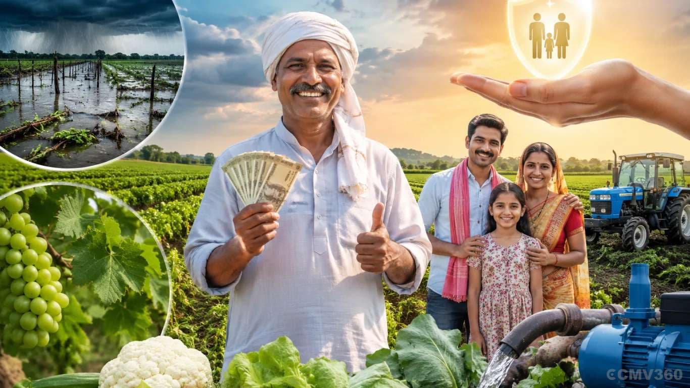 महाराष्ट्राने पाऊस पडलेल्या शेतकऱ्यांसाठी १६४ कोटी रुपयांची सहमत पॅकेजची मंजूर केली Maharashtra Approves ₹164 Crore Relief Package for Rain-Hit Farmers, Crop Loans up to ₹2 Lakh to Be Waived