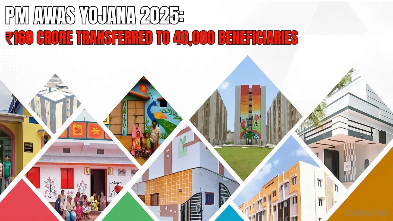 PM Awas Yojana 2025: ₹160 Crore Transferred to 40,000 Beneficiaries PM Awas Yojana 2025.webp
